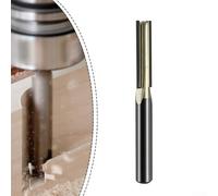 Jonikuper Professional 3-Flute Straight Router Bit for Woodworking - YG6 Carbide Grooving Cutter, 60.8 x 6.35 mm, Compatible with Solid Wood, Plywood, MDF & Particle Board(SKU)