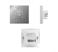 Jonikuper Programmable Thermostat Compatible with for Electric Floor Heating and Wall-Mounted Boiler Systems, 7-Day Schedule with Child Lock, Compatible with Water/Electric(Gas boiler heating)