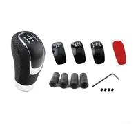 Jonikuper PU Leather Gear Shift Knob Compatible with for Most Cars - Fitment 3-Piece Set with Adapter Tools Compatible with Various Vehicle Models(D)