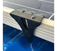 Jonikuper PV Solar Panel Water Drainage Clips for 30/33/35mm Frames, 20 Pcs Black Weather-Resistant Guide Clips with Enhanced Power Generation and For Easy Installation(30mm)