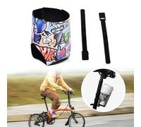 Jonikuper PVC Quick Release Water Bottle Cage, 360° Rotating Folding Cup Holder for E-Bikes, Road Bikes and Scooters, Fits Water Bottles, Coffee Cups and Milk Tea Cups, Scratch(A)