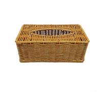 Jonikuper Rattan Tissue Box Paper Box Home Napkin Box Living Room Paper Storage Box, Decorative Napkin Holder For Home And Hotel