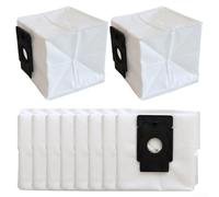 Jonikuper Replacement Dust Bags for 360 S8 Plus Vacuum Cleaner, 4L Large Capacity Non-Woven Fabric Filter Bag Compatible with For Botslab S8 Plus, For HONOR(10 PACK)