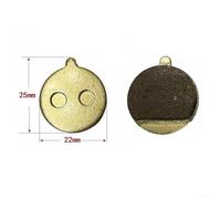 Jonikuper Resin and Copper Base Disc Brake Pads for 10 Inch Electric Scooter or, Smooth Low Noise Braking with Good Heat Dissipation, Stable Performance and Comfortable Feel for(Copper base)