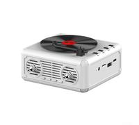 Jonikuper Retro FM Radio & Compatible Compact Speaker, CD Player Portable, Surround Sound, Bluetooth, White