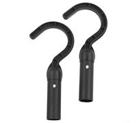 Jonikuper Robotic Pool Cleaner Hooks for Poles, Black Plastic Accessory Hook for Pool Cleaning Robots, Compatible with Various Models(2PCS)