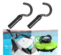 Jonikuper Robotic Pool Cleaner Hooks for Poles, Black Plastic Accessory Hook for Pool Cleaning Robots, Compatible with Various Models(1PC)