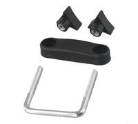 Jonikuper Roof Box U-Bolt Clamps, Car Roof Rack U-Bolt Mounting Kit Metal Frame Retainer Clips With Installation Screws Luggage Carrier Fastener Set(Inner diameter 6cm)