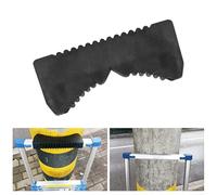 Jonikuper Rubber Ladder Stabilizer Pad for Utility Poles & Straight Ladders - Anti-Slip, Wear-Resistant, 25 x 10 cm, Includes 2 Mounting Screws, Black, 1-Piece(SKU)