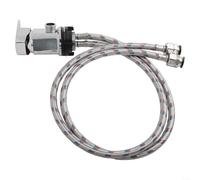 Jonikuper RV Shower Control Valve, with 800mm Flexible Steel Tails, for Campervan Motorhome Bathroom On-Demand Water System, Single Lever Design