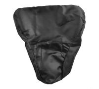 Jonikuper Saddle Rain and Dust Cover Waterproof 210D Oxford Cloth with UV Protection and PU Silver Coating for Mountain, Road, and Kids Bikes, Drawstring Fit, Black 27x24cm(black)