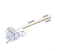 Jonikuper Side Mount Toilet Tank Lever Flush Handle Brass Push Button Replacement for Standard Toilets, Chrome