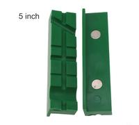 Jonikuper Soft Pad Jaw Protectors for 4-Inch, 5-Inch & 6-Inch Bench Vises - Rubber Vise Jaw Pads with Embedded Magnets, Non-Marring for Wood, Metal & Plastic, 2-Pack(Green B)
