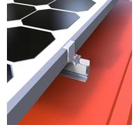 Jonikuper Solar Panel End Clamps with Cone Nuts for 1-5/8" Steel Strut Channels, 1.18-1.625" Panel Thickness, Zinc-Aluminum-Magnesium Coated,(sku)