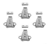 Jonikuper Spring Loaded Butterfly Latch 4 Pack, Heavy Duty Metal Cabinet Lock with 2000N Tension Resistance, Secure Hold for Toolboxes, Flight Cases, and Wooden Boxes,