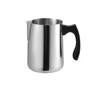 Jonikuper Stainless Steel Milk Frothing Pitcher with Heat-Resistant Handle and Measurement Scale, 600ml & 900ml Dual Capacity for Precise Coffee Preparation, Includes(600ml)