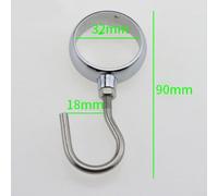 Jonikuper Stainless Steel Movable Pipe Hooks for Wardrobes & Bathrooms, 10 Pack, Silver, Fits Pipes up to 32mm Diameter, Adjustable Slide-on Design for Space-Saving Organization(32mm)