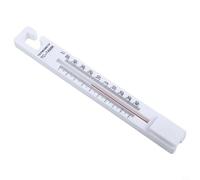 Jonikuper Stainless Steel Refrigerator Thermometer with Dial Display, -20°F to 80°F Range, for Fridge and, Hang-and-Stand Design, For Easy-Read Red(sku)