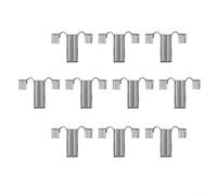 Jonikuper Stainless Steel Solar Panel Water Drain Clips for 30mm/35mm/40mm Frames, 10-Piece Set, Silver - Compatible with Photovoltaic Modules, Automatic Water(30mm)