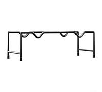 Jonikuper Steel Dumbbell Rack Stand with Compact Space-Saving Design, Heavy-Duty Stable Steel Frame, Compatible with Various Dumbbell and Barbell Sizes for Home Gym Strength Training, Black(A)