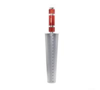 Jonikuper Tapered Cylindrical Gauge, 1-6.5mm 3-15mm 15-30mm Aperture Measuring Tool, Carbon Steel Nickel-Plated Finish Scale Value 0.1mm(15-30mm)