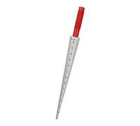 Jonikuper Tapered Cylindrical Gauge, 1-6.5mm 3-15mm 15-30mm Aperture Measuring Tool, Carbon Steel Nickel-Plated Finish Scale Value 0.1mm(1-6.5mm)