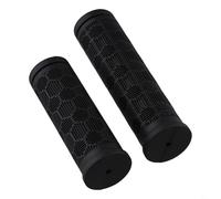 Jonikuper TPR Rubber Handlebar Grips for 22.2mm For Bars, Twisted Design for Mountain and Road Bikes, Secure Comfortable Grip, 2 Pcs Set(115mm+90mm)