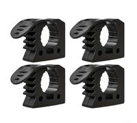Jonikuper Vehicle Roof Rack Rubber Mount Clamp, Heavy Duty Quick Release Storage Bracket System for Equipment Pipe Holder, 3-4CM Black 4PCS