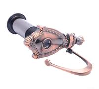 Jonikuper Vintage Door Knocker with Built-in Camera - Zinc Alloy Construction, Retro Elegant Design for Front Doors, 11.2 x 4.9 x 4.5 cm, Red Bronze Finish(sku)