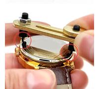 Jonikuper Watch Back Remover Tool for Professional Watch Repair, Adjustable 13-50 mm, Cold-Rolled Steel Construction with Notch Engagement, Golden Finish(SKU)