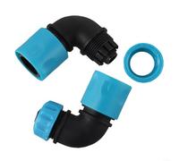 Jonikuper Water Hose Elbow Connector, 90 Degree Quick Connect Coupling, 1/2 Inch Adapter, for Garden Watering, Greenhouse, Car Washing, 2 Pack