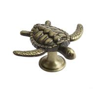 Jonikuper Zinc Alloy Tortoise Shape Cabinet Knob for Kids Room - Animal Design Furniture Handle in Antique For Tin, Gold, Silver, Green Bronze, Red(Green bronze)