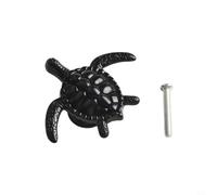 Jonikuper Zinc Alloy Tortoise Shape Cabinet Knob for Kids Room - Animal Design Furniture Handle in Antique For Tin, Gold, Silver, Green Bronze, Red(Black)