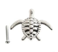 Jonikuper Zinc Alloy Tortoise Shape Cabinet Knob for Kids Room - Animal Design Furniture Handle in Antique For Tin, Gold, Silver, Green Bronze, Red(Silver)