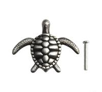 Jonikuper Zinc Alloy Tortoise Shape Cabinet Knob for Kids Room - Animal Design Furniture Handle in Antique For Tin, Gold, Silver, Green Bronze, Red(Ancient For tin)