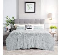 JONIYEAR Extra Large Decorative Fluffy Faux Fur Blanket Full Size 71" x 80",Soft Luxury Lightweight Furry Blankets,Accent Cozy Shaggy Plush Fuzzy Blankets for Bed Couch,Thick Warm Winter Blanket, Grey