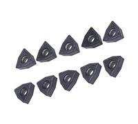 Jonlaki 10Pcs Carbide Turning Inserts for CNC Lathe Tool Holder Replacement with Plastic Storage Box WCMX030208FN (WCMX080412FX)