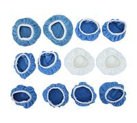 Jonlaki 12 Pcs Polishing Bonnet Pads for Car Polisher - Fiber Buffer Pad Covers Set for Waxing,Auto,Motorcycle & Aircraft Polishing