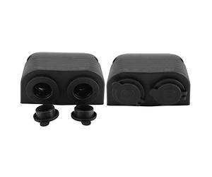 Jonlaki 12V 24V Surface Mount Cigarette Lighter Socket, Dual Port Marine Automotive Power Outlet with Design, for Motorbike Boat Tractor Car GPS Phone Charging