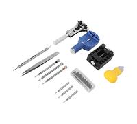 Jonlaki 13pcs Professional Watch Repair Tool Kit for Battery Change, Strap Adjustment & Watch Maintenance in Alloy with Portable Storage Bag