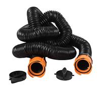 Jonlaki 15ft RV Sewer Hose Kit with Adapter,23 Polyolefin Hose,4-in- Elbow,Lock Rings & Storage for Motorhomes and Campers