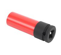 Jonlaki 17mm Protective Wheel Lug Nut Socket, 1/2in Drive Convex Flower Head Lug Nuts Socket with Red Nylon Protective Sleeve, for CL Class GL Class GLK GLS S 2007+