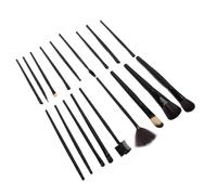 Jonlaki 18-Piece Premium Makeup Brushes Set with Handles for, Blush, Eyeshadow and Concealer, Includes Stylish PU Bag