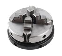 Jonlaki 2.5in 4 Jaw Reversible Self-Centering Lathe Chuck with 2 Levers for Woodworking and Machining Tool