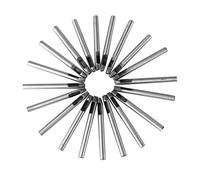 Jonlaki 20 Pcs Leather Craft 6mm Carbon Steel Flower Punch Hole Tool for Unique Wallet and Belt Decoration