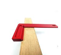 Jonlaki 200mm Right Angle Woodworking Ruler Aluminum Alloy Scriber Tool for Measurement