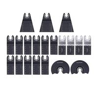 Jonlaki 20Pcs Oscillating Saw Set for Arrow Storage Case Universal Cutting Tool Kit for Wood and Metal Projects