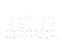 Jonlaki 24 Pcs Stainless Steel Car Bulb Clamp/Holder Set - Fit Headlight Retainer Spring Clips for H1 H3 H4 H7 Bulbs