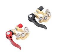 Jonlaki 2Pcs Duty Battery Terminal Connectors 4 Way Positive Negative for SAE/JIS Type A Post