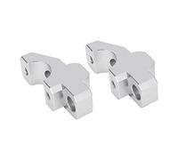 Jonlaki 2pcs Handlebar Mount Clamp CNC Replacement for 900/GT 2015-2019, FJ-09 2015-2019, Increase Handlebar Height for Enhanced Comfort (Silver)